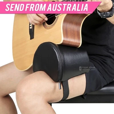 Guitar Leg Rest Cushion Acoustic Folk PU Leather Pad Practice Elastic Band4401FP - image 1 of 4