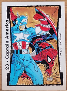 1990 COMIC IMAGES MARVEL COMICS TODD MCFARLANE CAPTAIN AMERICA #23