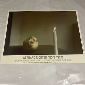 Gerhard Richter Lithograph Print Israel 1995 Original Printing Skull with Candle - Picture 1 of 6