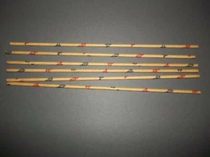 6 Loose NOS 1930's PEPSI-COLA Double Dot STRAWS Bottle Glass Soda Fountain Waxed - Picture 1 of 7
