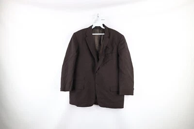 Traje Abrigo Chaqueta Vintage Años 70 Streetwear Para Hombres 46R Rayas Geométrico Lana 2 Botones Foto 1 de 4