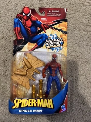 Spider-Man con armadura de cohete a presión Spiderman 6" figura de acción Hasbro 2009 - NUEVO Foto 1 de 2