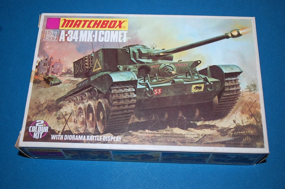 Matchbox PK-72 - A-34 Mk.I Comet  scala 1/76 - Immagine 1 di 2