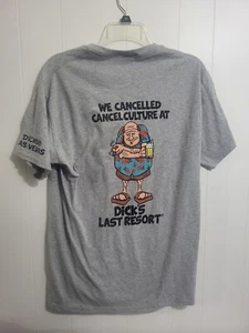 VTG Dicks Last Resort Vegas Single Stitch 90s Novilty T Shirt M - Picture 1 of 5