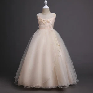Flower Girl Dress Princess Formal Bridesmaid Party Dressy Everyday Prom Holiday - Picture 1 of 12