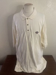 San Francisco 49ers Football 3 Button S/S Polo Reebok Off White Size 3XL - Picture 1 of 5
