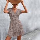 Short Sleeve Holiday Midi Dress Beach Dress Sun Dress Floral Dress Midi Dress