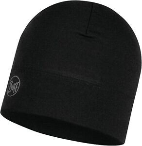 Buff Merino Midweight Black Hat Beanie Cap Beanie Hat Headdresses Hat Unisex