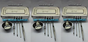 HRT Trocar kit 3.5mm  2 Sets ,4.5mm 1 set, Hormone Pellet Insertion Kit 3 Sets - Picture 1 of 4