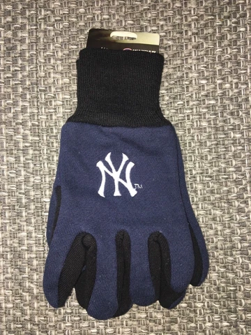 New York Yankees MLB Two Tone Youth Size Gloves [NEW] Very comfortable for youth Cover