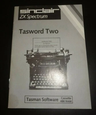 Original Sinclair ZX Spectrum Tasman Tasword Two Software instruction manual - Image 1 of 4