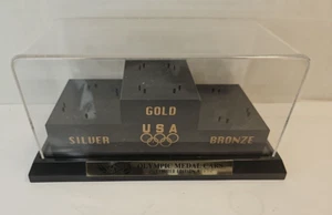 1996 Mattel Hot Wheels Olympic Medal Display With Cover No Cars #1253 - Picture 1 of 9