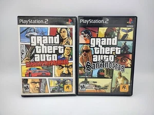 Grand Theft Auto GTA Liberty City Stories & San Andreas (Both Tested) for PS2 - Picture 1 of 5