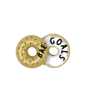 Origami Owl “BAE-GOALS” BAGEL con QUESO CREMA Esmalte Flotante DESAYUNO Dije - Imagen 1 de 3