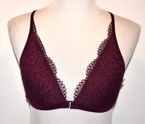 Victoria's Secret Body von Victoria Bralette M weinrot Racerback vorne geschlossen BH - Bild 1 von 5