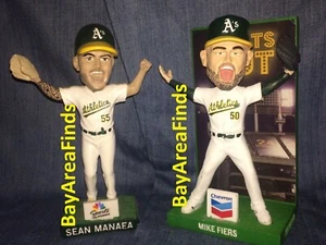 Oakland A's Sean Manaea Mike Fiers No Hitter Wackelkopf Leichtathletik Bobble - Bild 1 von 7