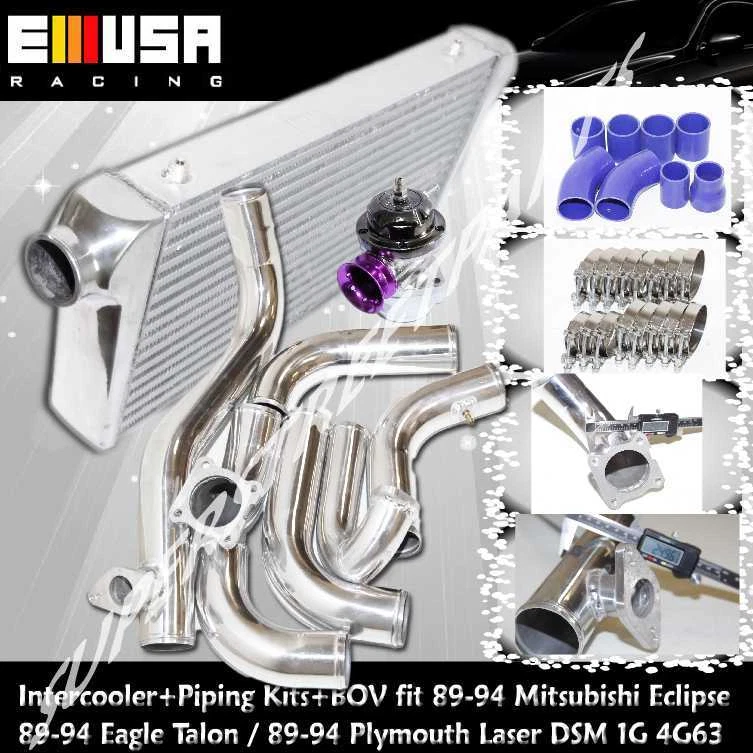 Intercooler + Kit de tuberías + BOV fit90-94 Plymouth Laser RS Hatchback 2.0 DSM 1G 4G63  Foto 1 de 4