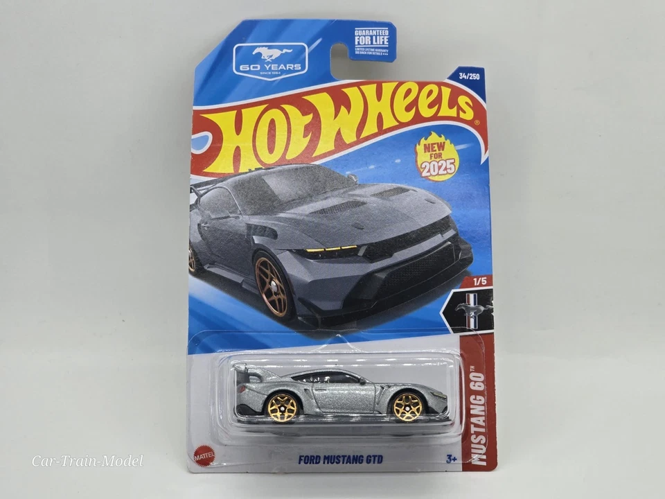 Ford Mustang GTD - LONG CARD HOT WHEELS 1:64 1/64 - Immagine 1 di 1