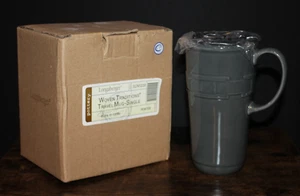 Longaberger Woven Traditions Pewter Gray Travel Mug Single 31765220 NEU - Bild 1 von 1