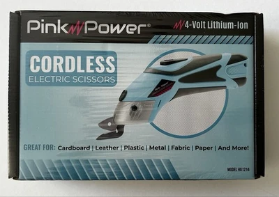 Tijeras eléctricas inalámbricas Pink Power para manualidades, acolchados, costura Foto 1 de 2