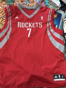 HOUSTON ROCKETS Jersey #7 JEREMY LIN Men Adidas NBA Shirt Basketball Size XL - Picture 1 of 3