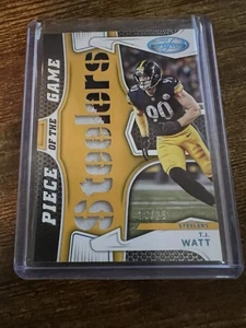 2022 Certified Piece of the Game Relics /25 TJ Watt #PG-TJ Two Color Game Used - Picture 1 of 3