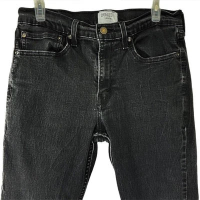 Pantalones de mezclilla Denizen Levi's 216 ajustados para hombre negros lavados W34 L32 Foto 1 de 4