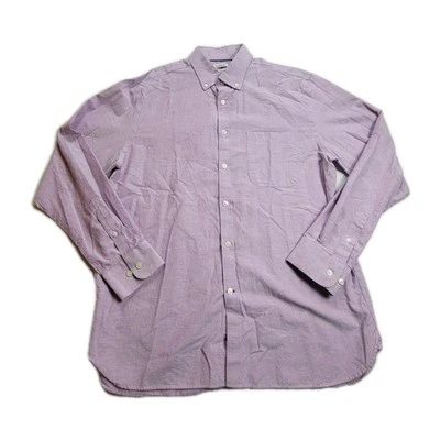 Jos. A. Bank Men's Sz L (44x58 MEASURED) Tailored Fit Purple Dress Shirt - Image 1 of 4