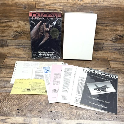 Vintage Falcon Amiga F-16 Fighter Simulation Game EMPTY BOX ONLY HoloBy NO GAME - Image 1 of 4
