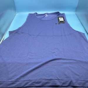 Under Armour Rush Vanish Elite Seamless Tank Mens XL Blue Fitted 1382800-561 - Bild 1 von 10