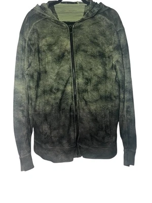 John Varvatos Sudadera con Capucha Para Hombres Grande Verde Cremallera Completa Sudadera Terry Ombre Antone Foto 1 de 4