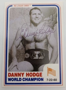 Danny Hodge World Champion Wrestler Karte 60er Jahre handsigniert signed - Bild 1 von 2
