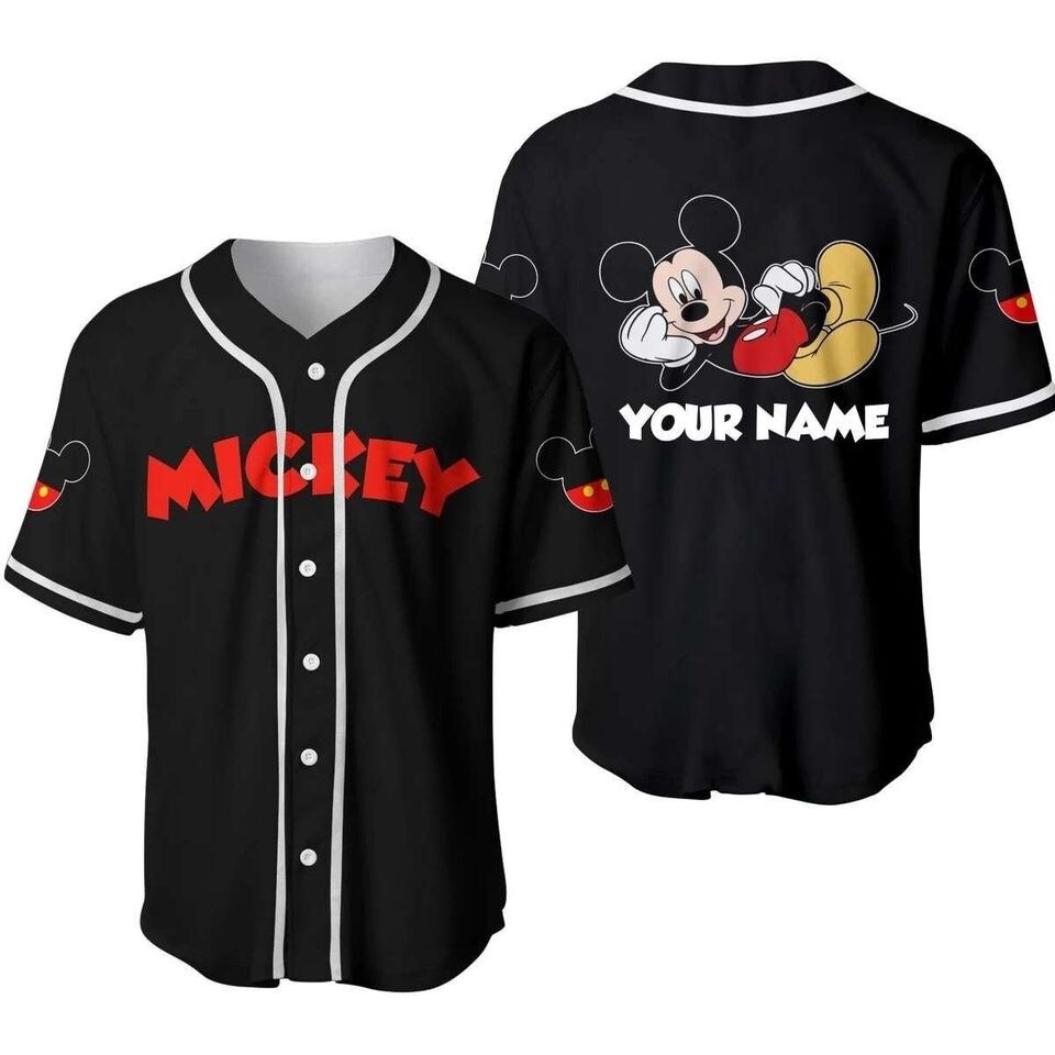 Mickey Mouse Baseball Jersey In Men's Casual Shirts for sale Mickey Mouse Baseball Jersey In Men's Casual Shirts for sale