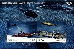 Danimarca - "NAVI ~ NORD IN RIVA AL MARE ~ RICERCA E SOCCORSO" MNH MS 2012 - Foto 1 di 2
