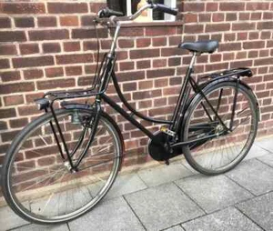 DAMEN HOLLAND RAD MIT GEPÄCKTRÄGER VORN 55cm RAHMENHÖHE SCHWARZ ! NUR AN ABHOLER - Bild 1 von 17