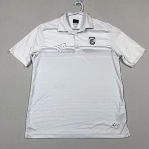 Greg Norman Golf Polo Shirt Lightweight White Casual Mens Medium M Flawed - Imagen 1 de 14
