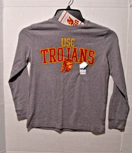 Youth Boys Heathered Gray USC Trojans Long Sleeve New with Tags - Picture 1 of 5