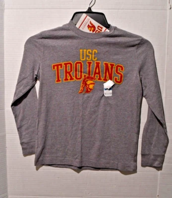 Troyanos USC gris jaspeado manga larga nuevos con etiquetas para jóvenes niños Foto 1 de 4
