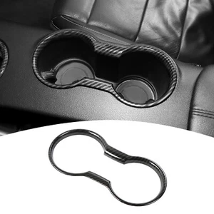 Car Front Water Cup Holder Decoration Cover Trim Frame For Ford Mustang 2015-23 - Picture 1 of 7