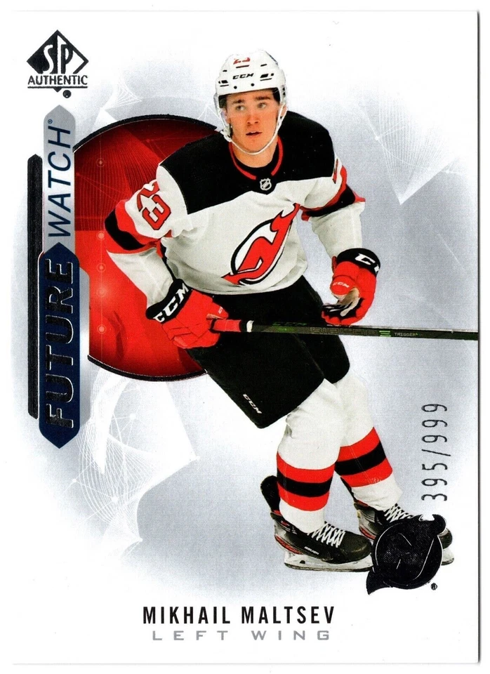 2020-21 Upper Deck SP Authentic Future Watch MIKHAIL MALTSEV 214 #/999 Devils RC - Image 1 of 1