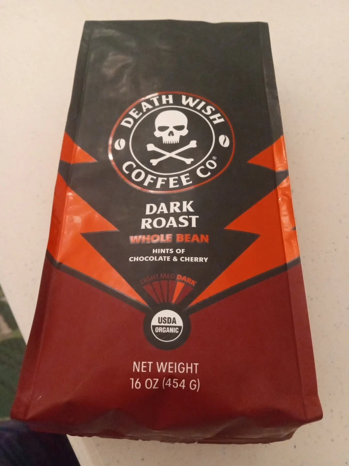 café death wish grano entero tostado oscuro Foto 1 de 2