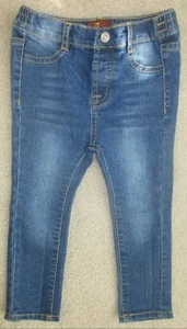 7 FOR ALL MANKIND Skinny-Jeans Mädchen 24 Monate Baumwollmischung blau gebraucht, in einwandfreiem Zustand - Bild 1 von 7