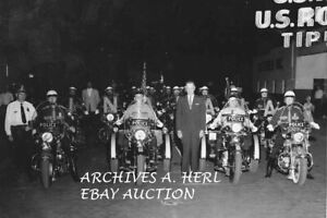 Harley-Davidson 1950s Duo Glide Motorcycle police Indianapolis photo