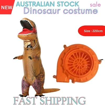 T-Rex Blow Inflatable Dinosaur Costume Adult Jurassic World Park T rex Halloween - image 1 of 4