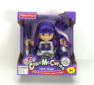 Muñeca Vicki Violeta Color Me Cuties 2000 Fisher-price Juguete De Colección Nueva En Caja Nueva En Caja - Imagen 1 de 8