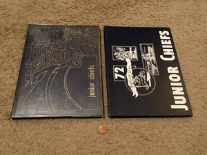 2 Vintage 1971-1972 Sapulpa Oklahoma Junior Chiefs Yearbooks Yearbook  - Picture 1 of 16