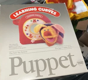 LEARNING CURVES PUPPET 3-24 MONTHS BOXED VERY RARE SOFT TOY FUN BABY TODDLER - Picture 1 of 5