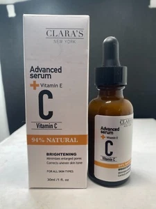 CLARA'S NEW YORK Brightening Vitamin C Facial Serum 1 oz / 30 mL exp 03/15/27 - Picture 1 of 2
