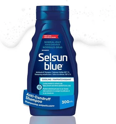 Selsun Blue Normal-Oily Hair Anti-Dandruff Shampoo 300ml NEW