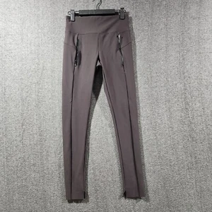Athleta Stellar Tight Pants Womens XXS Brown Skinny Stretch Zip Pockets - Picture 1 of 12